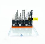 16PCS HSS, Masonry, and Wood Drill Bits Set