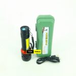 122mm Powerstyle All Metal Rechargeable Side LED Zoomable Torch