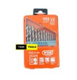 13PCS DIN388RN HSS Drill Bit Set 1.5mm – 6.5mm