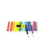 18 Colors Washable Markers Single Sided Triangular Barrel