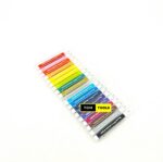 18 Colors Washable Markers Single Sided Triangular Barrel