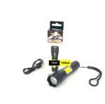 450 Lumen 300m All Metal Side COB LED Rechargeable Zoomable Mini Torch