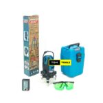 Meakida 3D Cross Line Self-leveling Laser Level Meter with Tripod Stand & Case