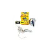 No 5 Conical Plumb Bob with String Silver as picture