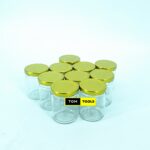 10PCS 100ml Glass Jars Mason Jars with Lids 54mm x 74mm