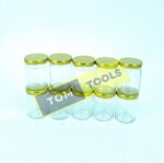10PCS 100ml Glass Jars Mason Jars with Lids 54mm x 74mm