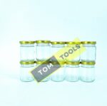 10PCS 100ml Glass Jars Mason Jars with Lids 54mm x 74mm