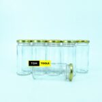 10PCS 250ml Glass Jars Mason Jars with Pop Lids 53mm x 133mm