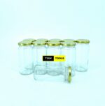 10PCS 250ml Glass Jars Mason Jars with Pop Lids 53mm x 133mm