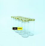 10PCS 250ml Glass Jars Mason Jars with Pop Lids 53mm x 133mm