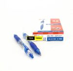 12PCS Blue Retractable Gel Ink Pens with Premium Ink & Comfort Grip 0.7mm