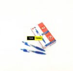 12PCS Blue Retractable Gel Ink Pens with Premium Ink & Comfort Grip 0.7mm