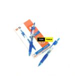 12PCS Blue Retractable Gel Ink Pens with Premium Ink & Comfort Grip 0.7mm