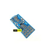 40Pcs M3-M12 Metric and Inch Tap & Die Set with Thread Gauge