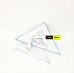 Adjustable Set Square, 30 cm, 12 inches, Clear