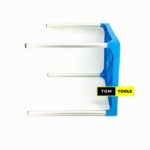 BLUE 27 inch Square Heavy Duty Plastic Top Table with Metal Legs