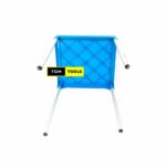 BLUE 27 inch Square Heavy Duty Plastic Top Table with Metal Legs