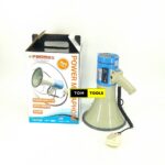 CM008 50 Watt Megaphone Bullhorn Speaker with Siren, USB, 4MIN Recording, Microphone, Strap