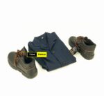 Steel Toe Cap Safety Boots and Dust Coat Combo