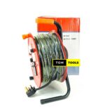 2.5mm x 25m Extension Cable Reel with Switch and 3 Sockets