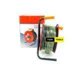 2.5mm x 25m Extension Cable Reel with Switch and 3 Sockets