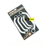 5PCS C Type U Type Double Ended Ring Spanner Wrench Set