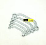5PCS C Type U Type Double Ended Ring Spanner Wrench Set