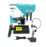 BNK BK801 3 in 1 VHF Dual Channel Wireless Microphone System