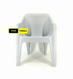 Gray Solid Polypropylene Easychair 300Kg Capacity Stackable Arm Chair