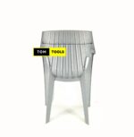 Gray TMT Heavy UNBREAKABLE Plastic Stackable Arm Chair