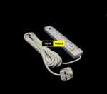 JSB 10m 6 Way 13A Surge Protected Power Extension with Individual Switches