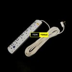 JSB 10m 6 Way 13A Surge Protected Power Extension with Individual Switches