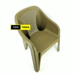 Jungle Green Solid Polypropylene Easychair 300Kg Capacity Stackable Arm Chair