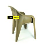 Jungle Green Solid Polypropylene Easychair 300Kg Capacity Stackable Arm Chair