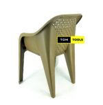 Jungle Green Solid Polypropylene Easychair 300Kg Capacity Stackable Arm Chair