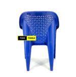 Royal Blue Solid Polypropylene Easychair 300Kg Capacity Stackable Arm Chair