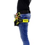 11 Pockets Heavy Duty Polyester Tool Belt with Steel Hammer Loop