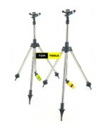 2PCS Garden and Field Crops Impact Sprinkler with Tripod for ½ inch Hose Pipes