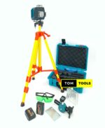3D Cross Line Self-leveling Laser Level Meter with Tripod Stand & Case