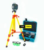 3D Cross Line Self-leveling Laser Level Meter with Tripod Stand & Case
