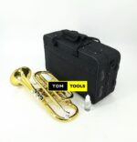 Suzuki Professional B♭ B-Flat Cornet, Gold Lacquer in Hard Case