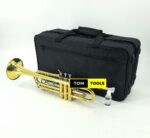 Suzuki Professional B♭ B Flat Trumpet, Gold Lacquer in Hard Case