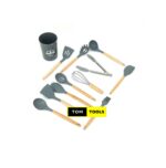 11PCS Silicone Kitchen Cooking Spoons and Spatula Set