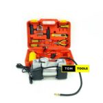 2 Cylinder Air Compressor Tyre Inflator Tyre Kit with Case