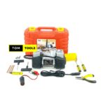 2 Cylinder Air Compressor Tyre Inflator Tyre Kit with Case