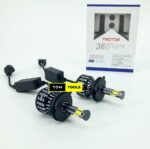 H4 300W 6 Sided LED Headlight Bulb Pair