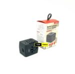 MX International Universal Travel Adapter with Fast Charge USB Ports & Fuse