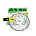 10 INCH 80T Brush Cutter Blade, Carbide Tips, Stainless Steel