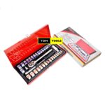 40PCS ¼ INCH ⅜ INCH Ratchet Socket Set in Metal Box Case