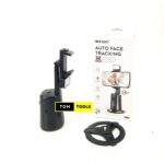 Auto Face Tracking Phone Holder, No App Required, 360° Rotation Stand